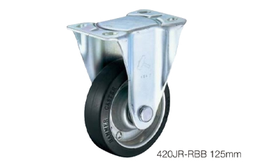 ハンマーキャスター 重荷重 420JR (φ100～150)(プレート式・固定)(三価クロメート)